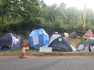 The camp outside Cuadrilla's site