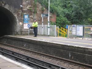 On duty at Balcombe station