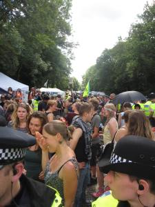 Protests outside Cuadrilla's site on Monday August 19th 