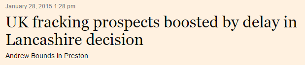 Financial Times headline