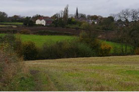 The proposed site of Dark Lane, Calow
