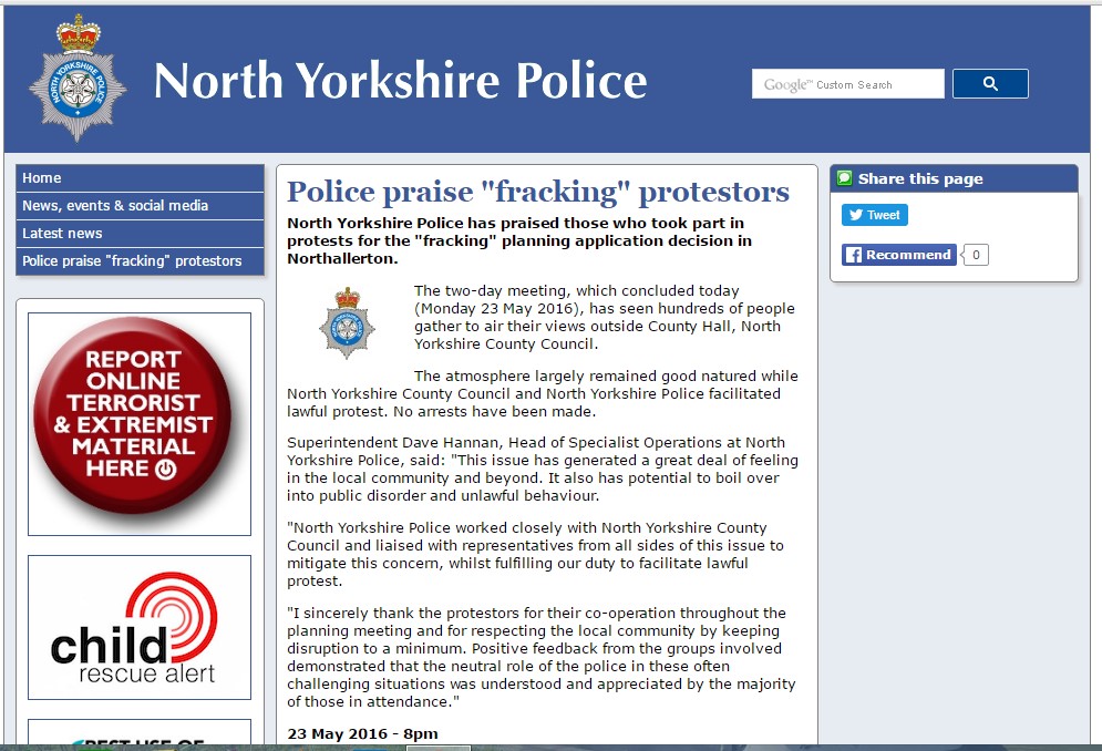 NY Police Press Release