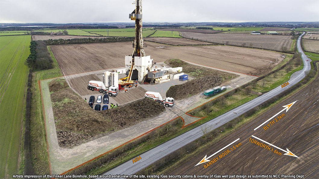 Tinker Lane impression Bassetlaw Against Fracking