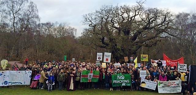 sherwood-forest-protest-160107-frack-free-nottingham