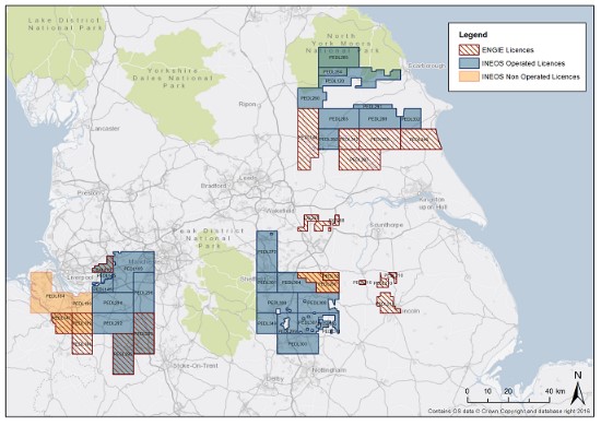 INEOS Engie licence map