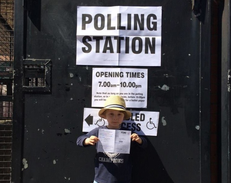 Frack Free United and Cross Party Frack free polling station