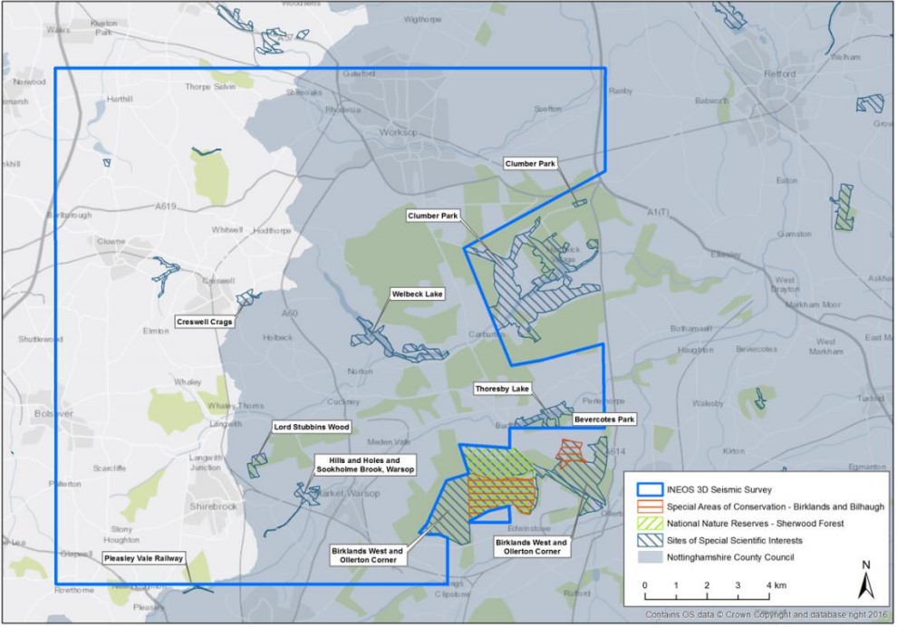 INEOS East mids seismic surveying