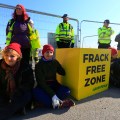 Campaigners Block Work at Fracking Site in Lancashire, UK