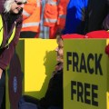 Campaigners Block Work at Fracking Site in Lancashire, UK