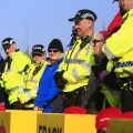 Campaigners Block Work at Fracking Site in Lancashire, UK