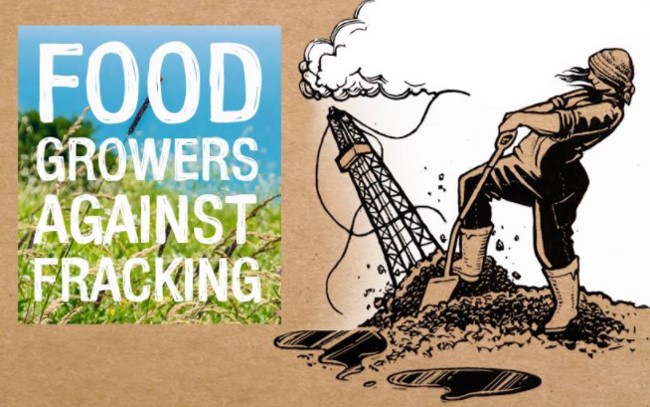 Food Growers Against Fracking poster