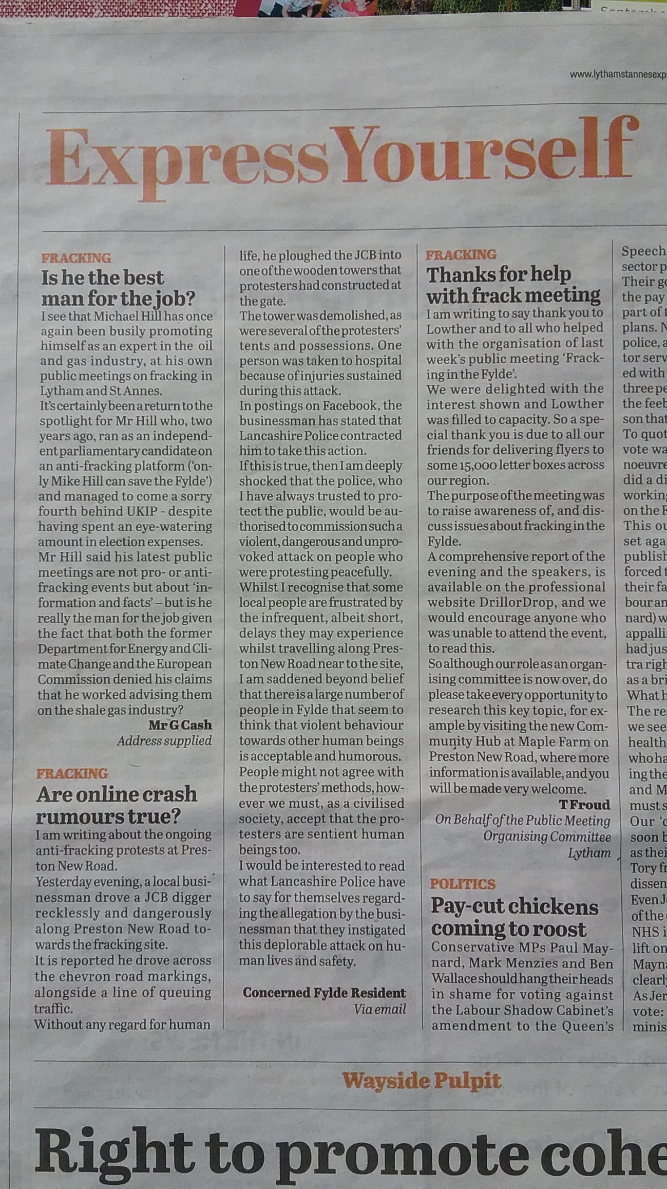 Lytham St Annes Express 170705