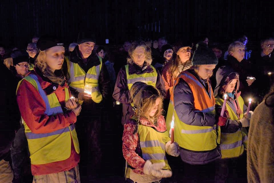 170913 vigil Kirby Misperton Protection Camp 2