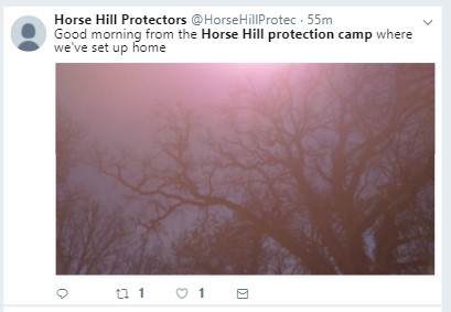 171130 Horse Hill Protection camp occupation