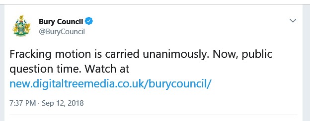 180912 Bury Council vote