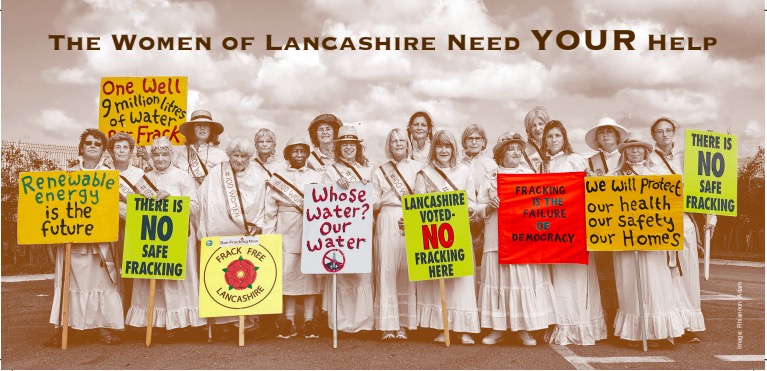 180912Lancashire Suffragettes Against Fracking