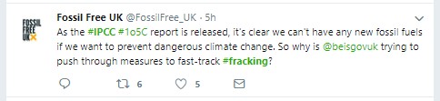 181008 IPCC Fossil Free UK