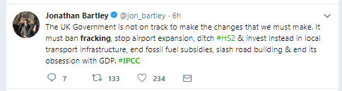 181008 IPCC Jonathan Bartley tweet