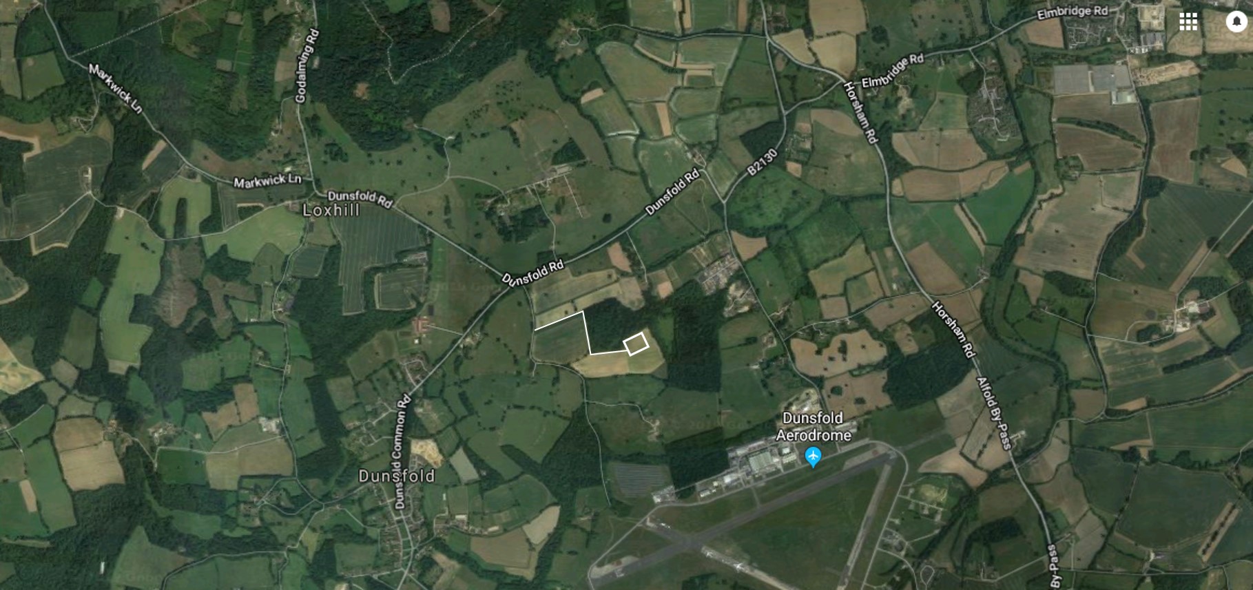 Dunsfold Google Maps small