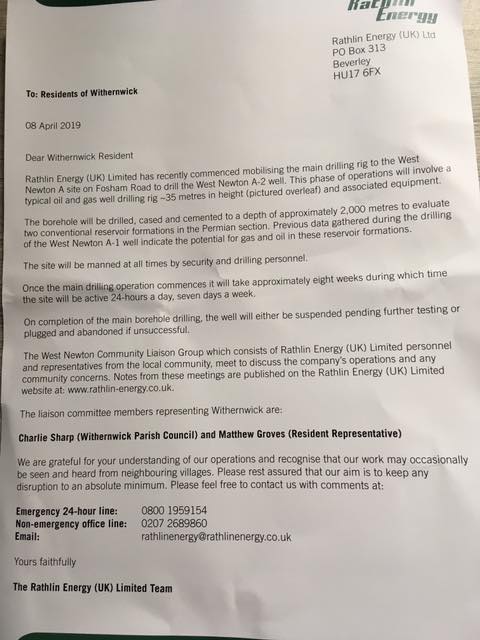 190408 Rathlin Energy to West Newton residents