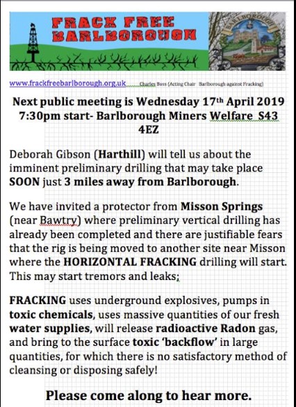 190417 Frack Free Barlborough