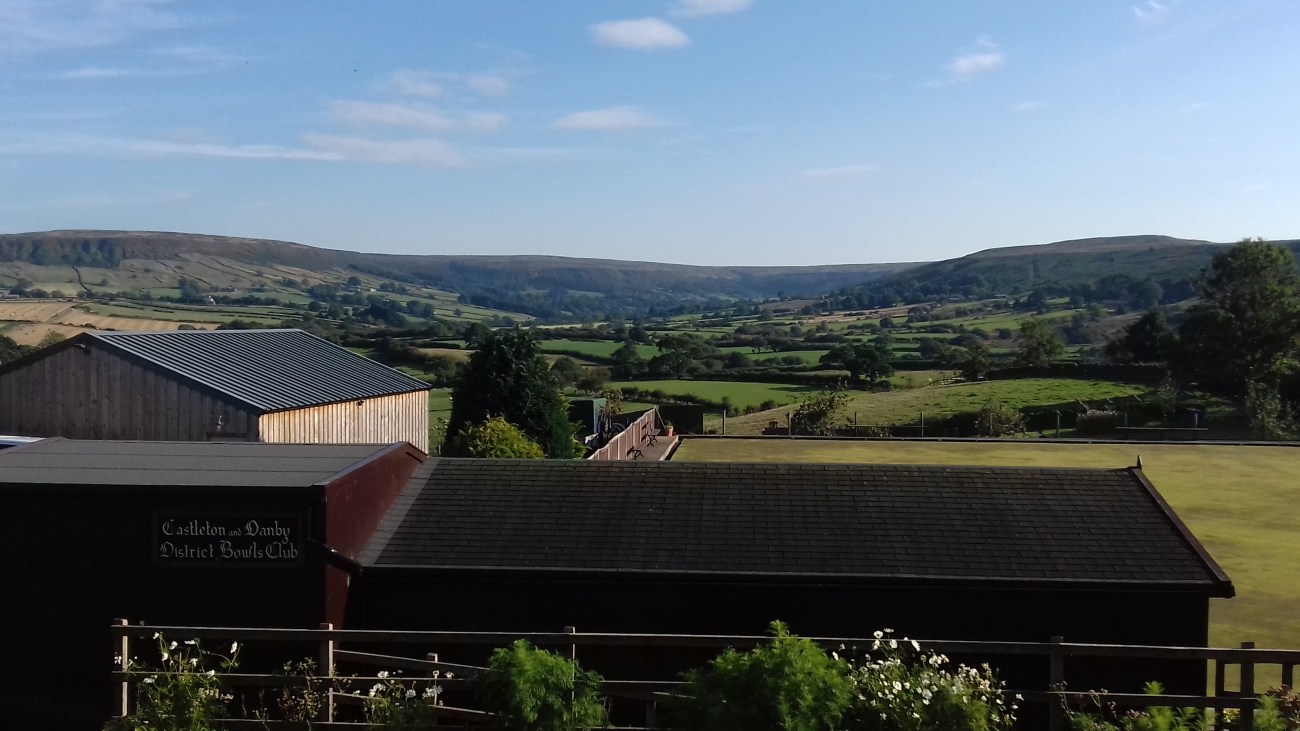 View of Danby Dale from a Castleton tea room