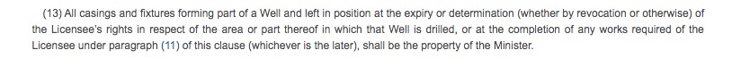 Extract from 14th round model clauses