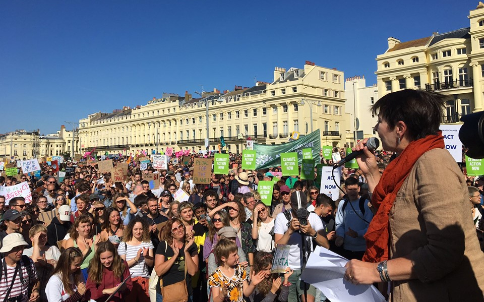 190920 climate strike Brighton Office of Caroline Lucas