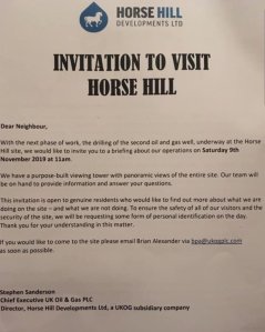 191105 Horse Hill site visit