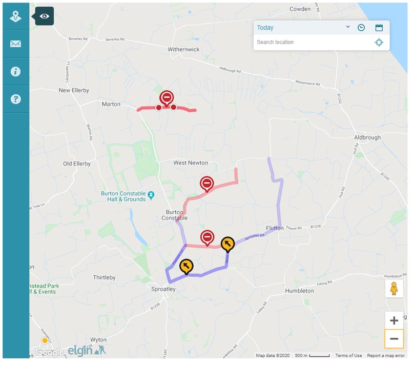 200115 WN road closures map