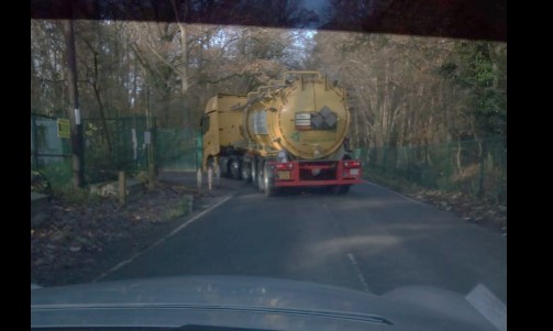Horse Hill tanker entering site UWOC