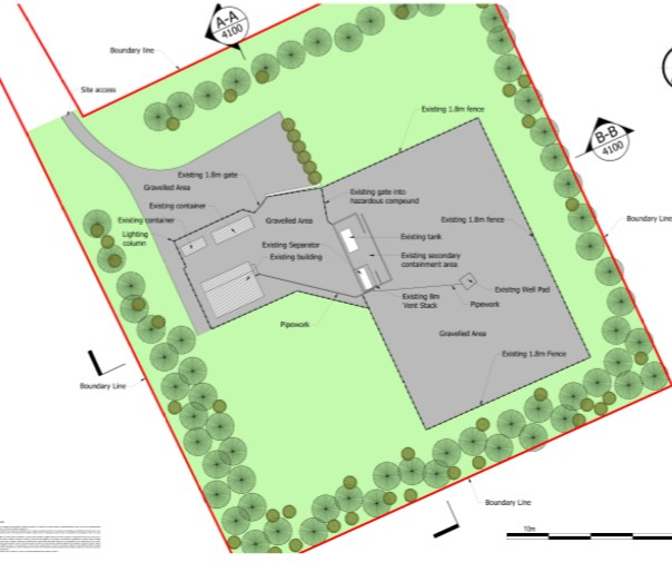 Elswick existing site plan