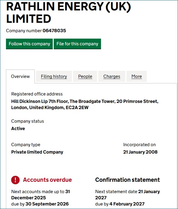 Rathlin accounts delayed – DRILL OR DROP?